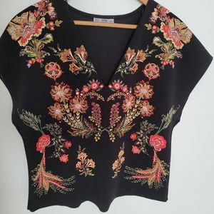 Zara embroidered medium top